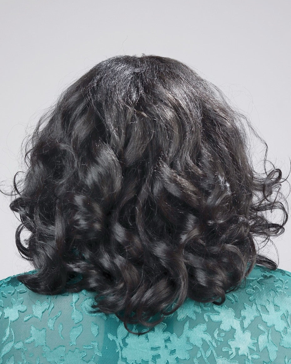 16" Premium Fiber Half Wig - Jemima (Yaki Texture) - Colour 1B
