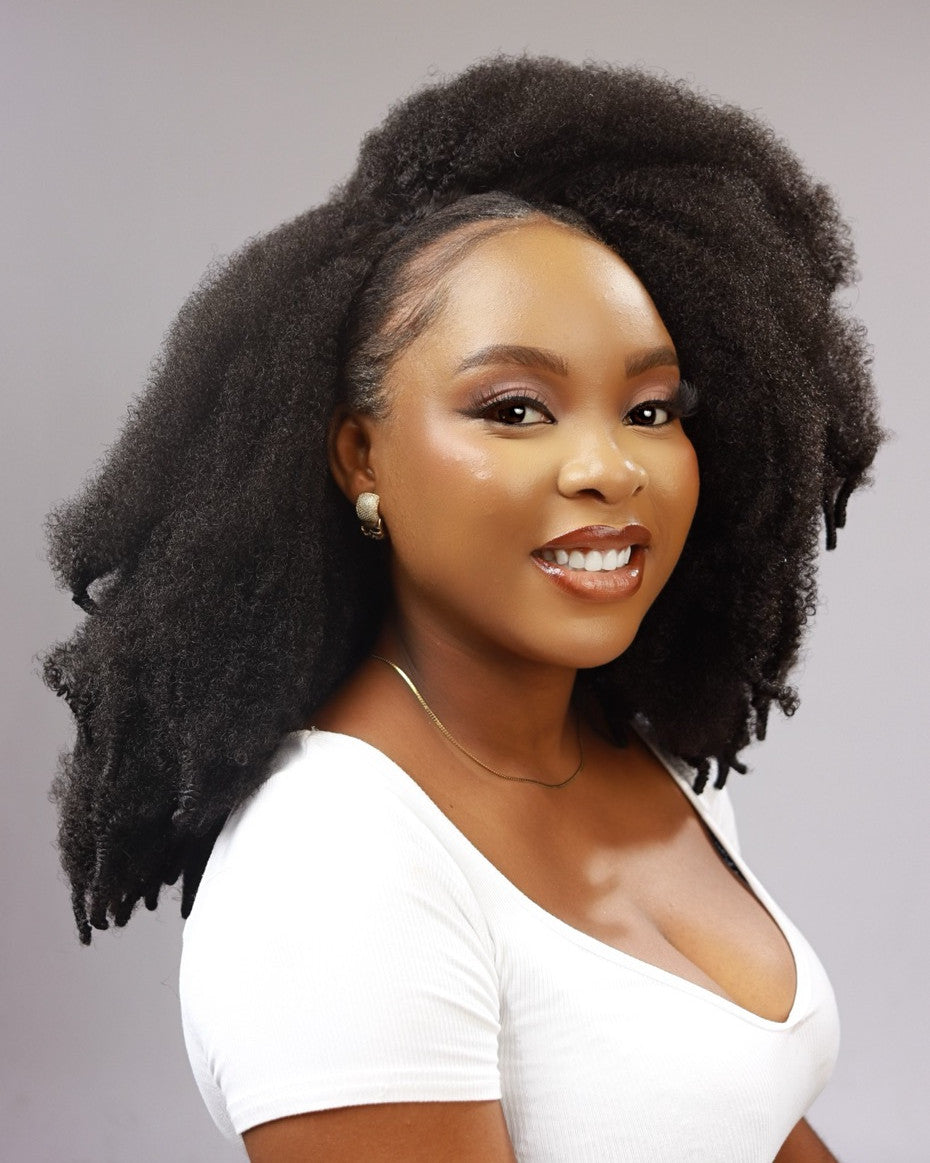 23" Premium Fiber Half Wig - Onyi (Kinky Texture)