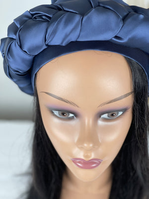 Pre-Braided Satin Turban