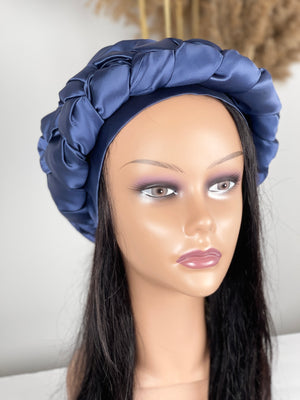 Pre-Braided Satin Turban