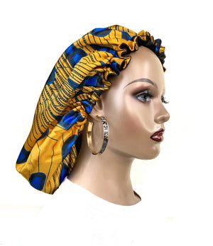 Ankara Reversible Satin Bonnets