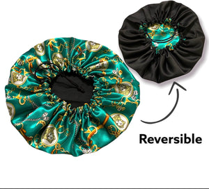 Ankara Reversible Satin Bonnets