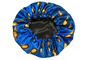 Ankara Reversible Satin Bonnets