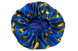 Ankara Reversible Satin Bonnets